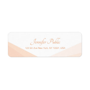 Custom Elegant Handwritten Text Return Address Label