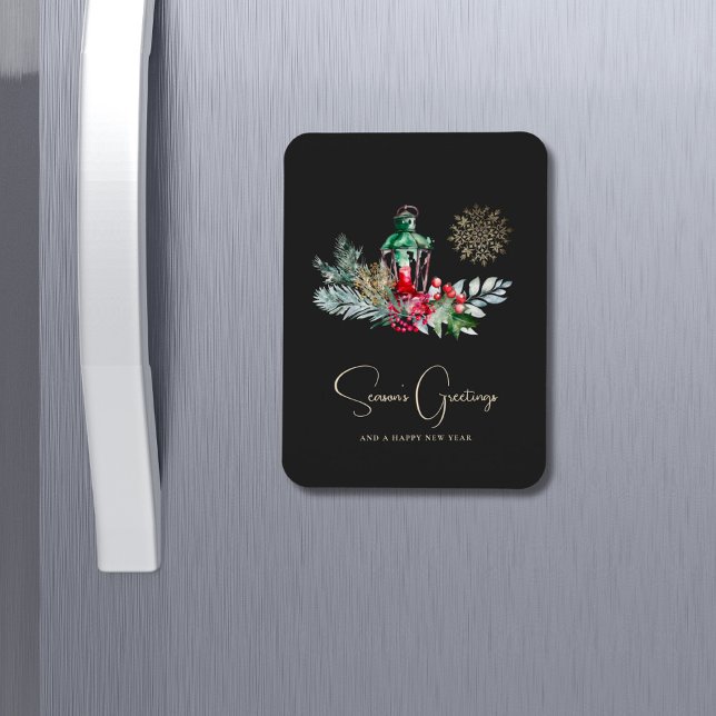 Custom Elegant Lantern Minimalist Script Christmas Magnet (Creator Uploaded)