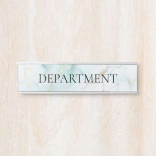 Custom Elegant Marble Department Door Sign