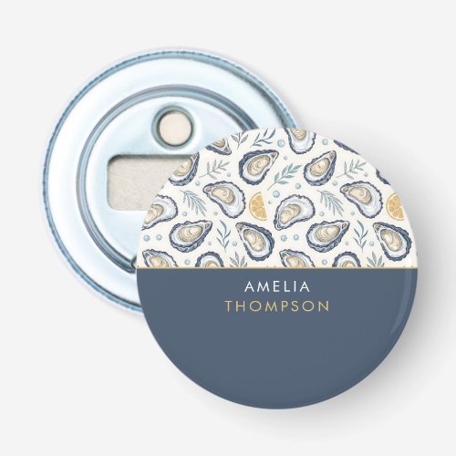 Custom Elegant Marine Oysters Bottle Opener