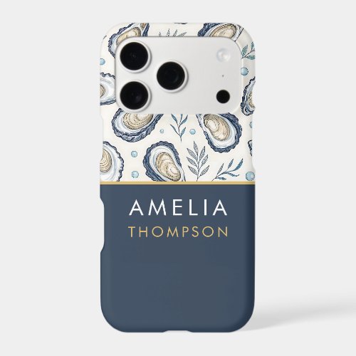 Custom Elegant Marine Oysters iPhone 17 Pro Case