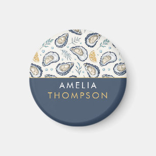 Custom Elegant Marine Oysters Magnet