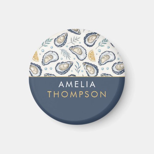 Custom Elegant Marine Oysters Magnet