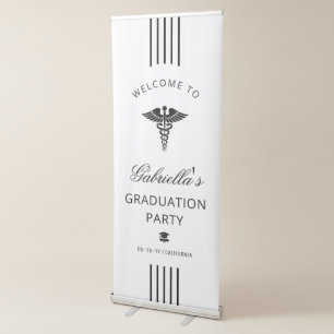 Custom Elegant Medical School Doctor Graduation Retractable Banner