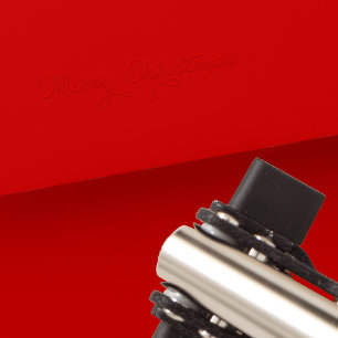 Custom Elegant Merry Christmas Emboss Stamp Craft Embosser