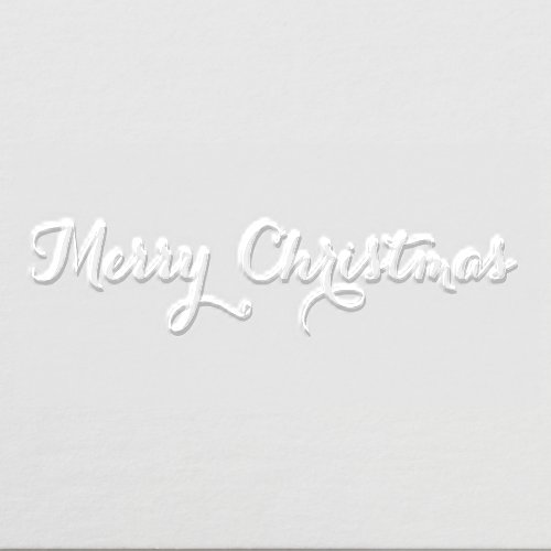 Custom Elegant Merry Christmas Emboss Stamp Craft Embosser