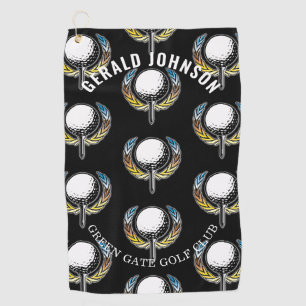 Custom Elegant Minimalist Golf Design Towel