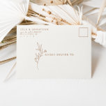 Custom Elegant Minimalist Ivory & Rust Wedding Envelope<br><div class="desc">We are always adding new designs weekly!</div>