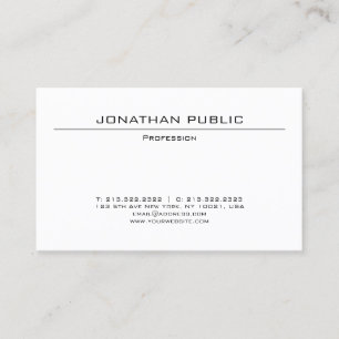 Custom Elegant Minimalist Modern Professional Business Card