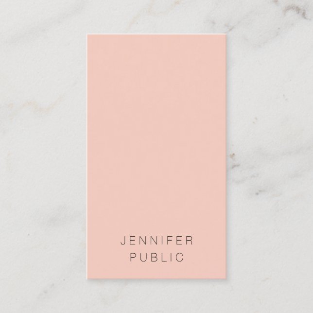 Custom Elegant Minimalist Modern Simple Vertical Business Card (Front)