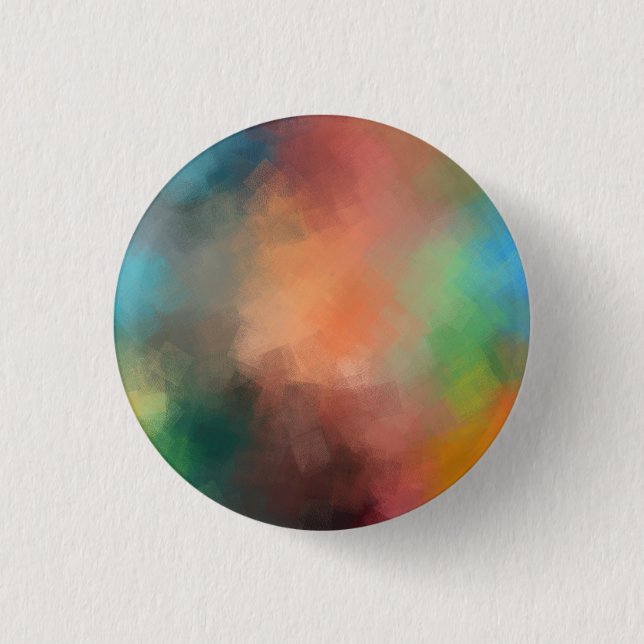 Custom Elegant Modern Abstract Art Blank Template Button (Front)