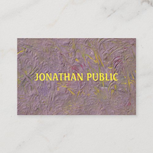 Custom Elegant Modern Abstract Art Template Business Card