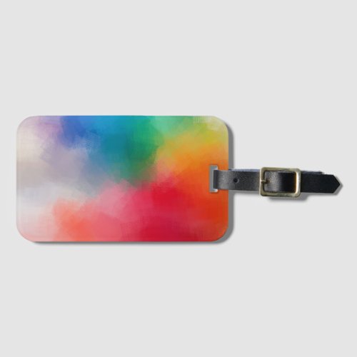 Custom Elegant Modern Colorful Abstract Blank Luggage Tag