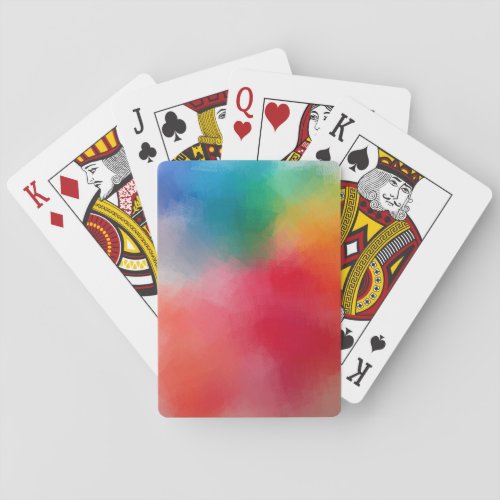 Custom Elegant Modern Colorful Abstract Template Playing Cards