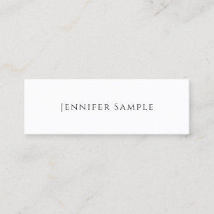 Custom Elegant Modern Design Minimalist Template Mini Business Card