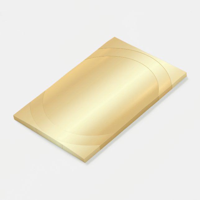 Custom Elegant Modern Gold Look Blank Template Post-it Notes (Angled)