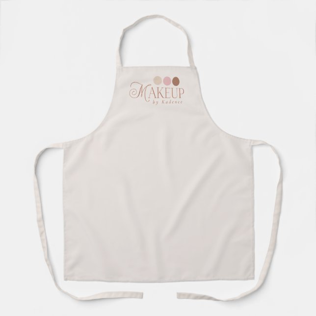 Custom Elegant Modern Makeup Artist  Apron (Front)