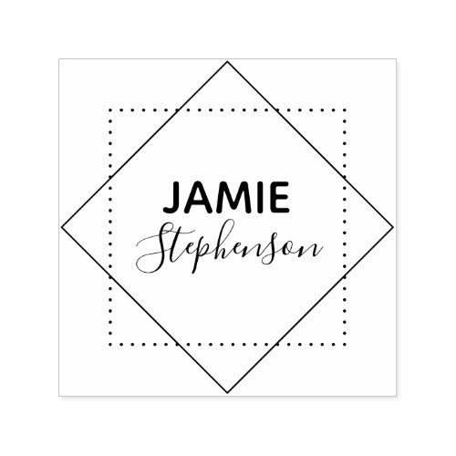 Custom Elegant Modern Minimalist Business Logo Self_inking Stamp