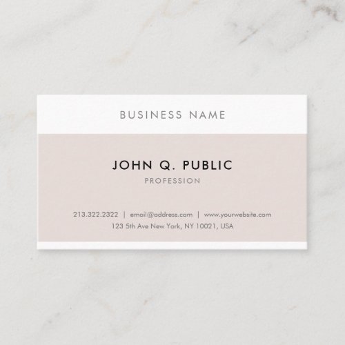 Custom Elegant Modern Minimalist Professional Chic Business Card