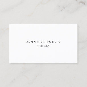 Custom Elegant Modern Minimalist Simple Template Business Card