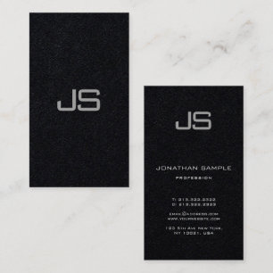 Custom Elegant Modern Monogrammed Template Business Card