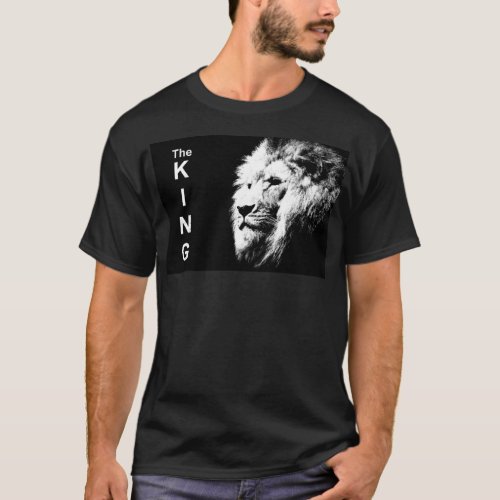Custom Elegant Modern Pop Art Lion Head Template T_Shirt