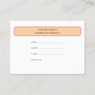 Custom Elegant Modern Simple Appointment Reminder Card