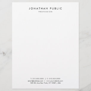 Custom Elegant Modern Simple Professional Template Letterhead