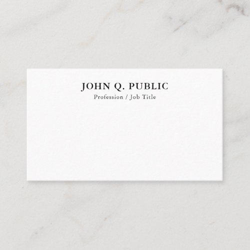 Custom Elegant Modern Simple Template Trendy Business Card