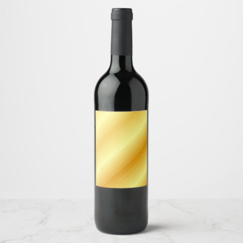 Custom Elegant Modern Template Trendy Gold Look Wine Label
