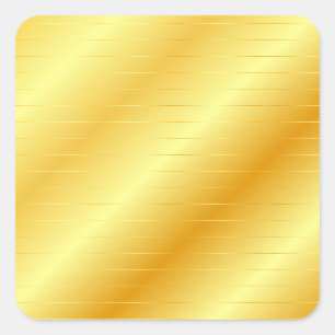 Custom Elegant Modern Trendy Template Gold Look Square Sticker