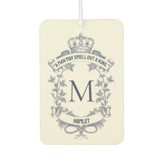 Custom Elegant Monogram King Vintage Quote Air Freshener