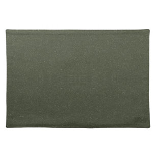 Custom Elegant Moss Green Textured Cloth Placemat