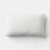 Custom Elegant Name & Wedding Date Monogram Lumbar Pillow (Back)