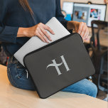 Custom Elegant Olive Green Initial Typography  Laptop Sleeve<br><div class="desc">This laptop sleeve in a stylish olive green hue features a modern and elegant design with a clean monogram initial, adding a sophisticated touch to your device. Its sleek style combines both contemporary flair and protection for your laptop. Embrace a chic and personalized accessory with this sleeve, effortlessly blending modern...</div>