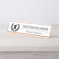 Custom Elegant Pharmacist Pharmacy Staff Employee