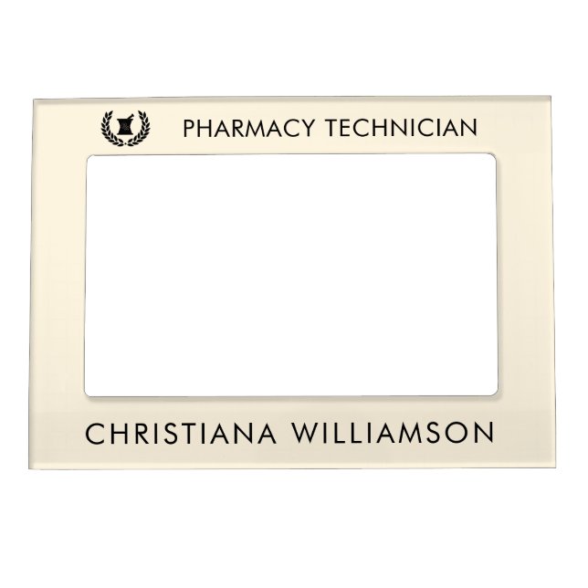 Custom Elegant Pharmacist Pharmacy Tech Magnetic Frame (Front)