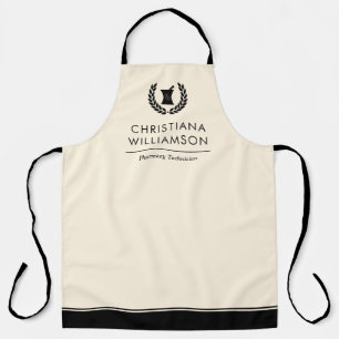 Custom Elegant Pharmacist Pharmacy Tech Staff Apron