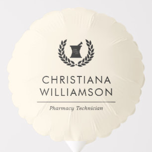Custom Elegant Pharmacist Pharmacy Tech Staff Balloon