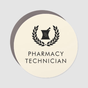 Custom Elegant Pharmacist Pharmacy Tech Staff Car Magnet