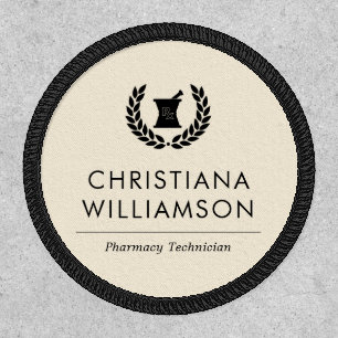 Custom Elegant Pharmacist Pharmacy Tech Staff Patch