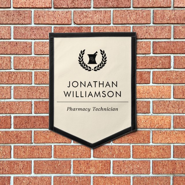 Custom Elegant Pharmacist Pharmacy Tech Staff Pennant (Insitu 1)