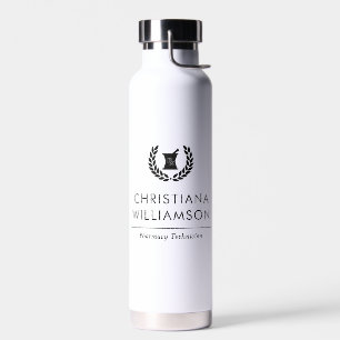 Custom Elegant Pharmacist Pharmacy Tech Staff Water Bottle