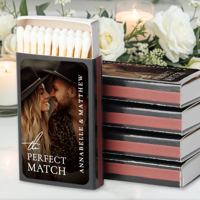 Custom Elegant Photo Wedding Matchboxes (Custom Elegant Photo Wedding Matchboxes)