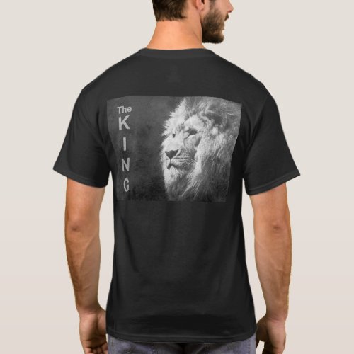Custom Elegant Pop Art Lion Head Template Mens T_Shirt