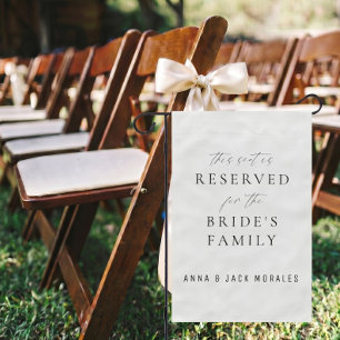 Custom Elegant Reserved for Wedding Sign