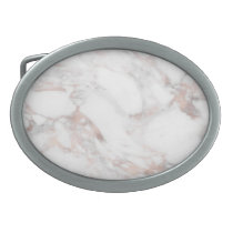 Custom Elegant Rose Gold Marble Blank Template Belt Buckle