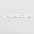 Custom Elegant Script Congratulations Graduation Embosser | Zazzle