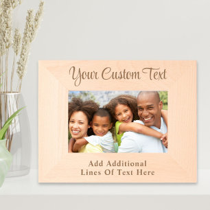 Custom Elegant Script Photo Engraved Frames
