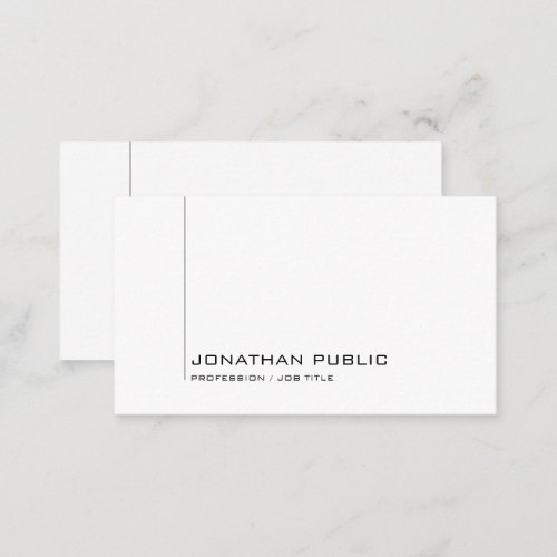 Custom Elegant Simple Design Modern Professional Business Card